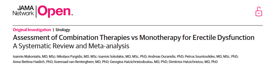 Assessment of Combination Therapies vs Monotherapy for Erectile Dysfunction