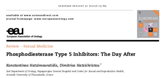 2. Phosphodiesterase Type 5 Inhibitors The Day After