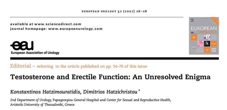 3. Testosterone and Erectile Function An Unresolved Enigma